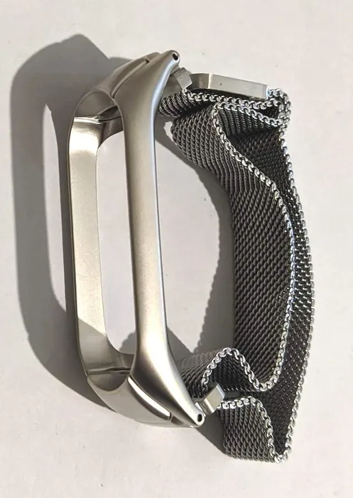 Браслет Металевий Mi Band 3 Silver. Фото 4