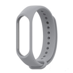 Браслет силіконовий Mi Band 3/4 Grey