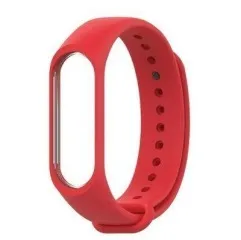 Браслет силіконовий Mi Band 3/4 Red. Фото 3