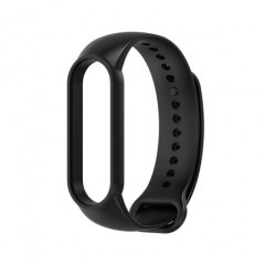 Браслет силіконовий Mi Band 5/6/7 Black. Фото 2