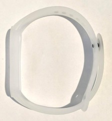 Браслет силіконовий прозорий Mi Band 5/6/7 White. Фото 2