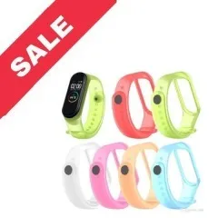 Браслет силіконовий прозорий Mi Band 5/6/7 White. Фото 6