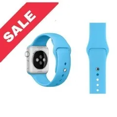 Браслет силіконовий для Apple watch 38mm/40mm/41mm Blue. Фото 6