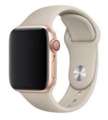 Браслет силіконовий для Apple watch 38mm Grey. Фото 2