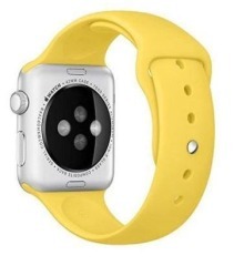 Браслет силіконовий для Apple watch 38mm/40mm/41mm Yellow. Фото 2