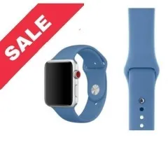 Браслет силіконовий для Apple watch 38mm/40mm/41mm Light Blue. Фото 4