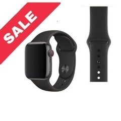 Браслет силіконовий для Apple watch 42mm/44mm/45mm/49mm Black