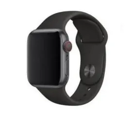 Браслет силіконовий для Apple watch 42mm/44mm/45mm/49mm Black. Фото 8