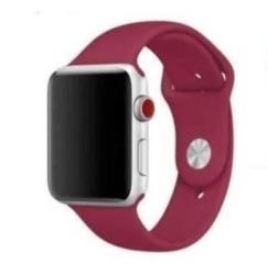 Браслет силіконовий для Apple watch 42mm/44mm/45mm/49mm Bordo. Фото 4