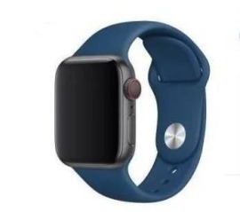 Браслет силіконовий для Apple watch 42mm/44mm/45mm/49mm Dark Blue. Фото 5