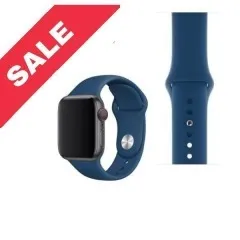 Браслет силіконовий для Apple watch 42mm/44mm/45mm/49mm Dark Blue. Фото 6
