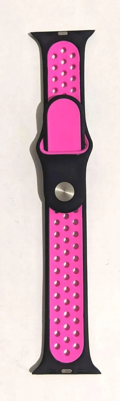 Браслет силіконовий для Apple watch 42mm/44mm/45mm/49mm з дирками. Фото 3