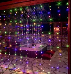 Водоспад на вулицю 480 діодів Color 3*2м. Фото 2