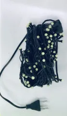 Гірлянди на чорному кабелі матова кругла лампа 200 діодів Color  10-11м. Фото 2