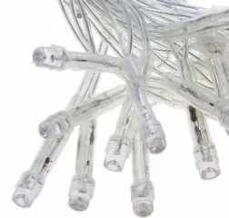 Гірлянди діодні 400 діодів на білому кабелі Color 15м. Фото 7