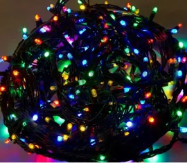 Гірлянди діодні 200 діодів на чорному кабелі Color 9.5м. Фото 3