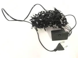 Гірлянди діодні 200 діодів на чорному кабелі White 9.5м. Фото 6