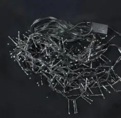 Гірлянди діодні циліндричні на чорному кабелі 100 діодів Жовті  5м. Фото 6