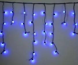 Дощик шаріки на вулицю 120 діодів Blue  3м. Фото 2