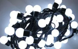 Дощик шаріки на вулицю 120 діодів White  3м. Фото 3