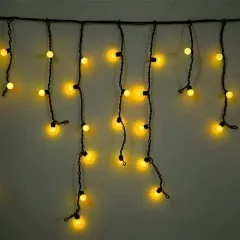 Дощик шаріки на вулицю 120 діодів Yellow  3м. Фото 3