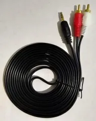 Кабель 3,5 - 2 тюльпан 3м (packing 30). Фото 3