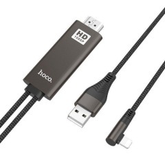 Кабель Lighting/Hdmi Hoco UA14 2M. Фото 2