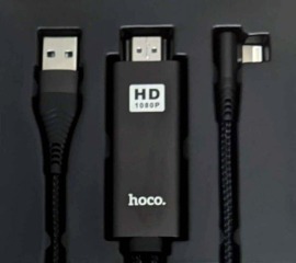 Кабель Lighting/Hdmi Hoco UA14 2M. Фото 3