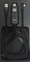 Кабель Lighting/Hdmi Hoco UA14 2M. Фото 5