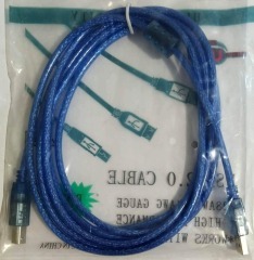 Кабель Usb-принтер 3м Blue. Фото 3