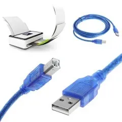 Кабель Usb-принтер 3м Blue. Фото 5