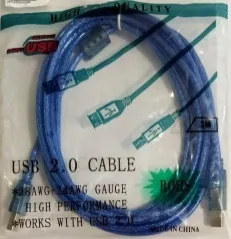 Кабель Usb-принтер 3м Blue. Фото 6