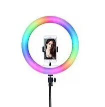 Лампа-кільце Rgb WH34 34cm (з тримачем, без підставки) Black. Фото 8