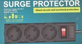 Мережевий фільтр,подовжувач LP-X3 на 3 розетки 3м Black. Фото 6