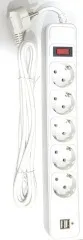 Мережевий фільтр,подовжувач Greenlite SP5 НА 2Usb + 5 розеток 3 м. Фото 6