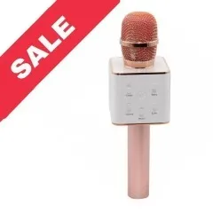 Мікрофон -колонка Q7 Rose/Gold. Фото 5