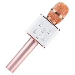 Мікрофон -колонка Q7 Rose/Gold. Фото 6