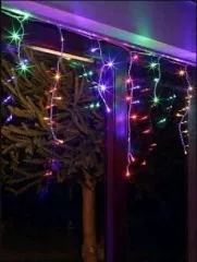 На вулицю Ice (білий кабель) 100 Led Rgb. Фото 3