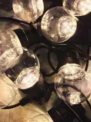 На вулицю гірлянда 10 прозорих лампочок (8см) 10м. Фото 4