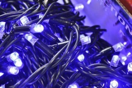 На вулицю шнурок good 100 Led Blue  10м. Фото 3