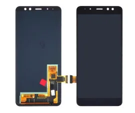 Lcd + Touchscreen Samsung A530/A8 2018 Black Oled. Фото 2