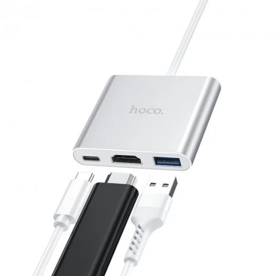Usb Hub Hoco HB14 (Type C to USB+Hdmi+Type C). Фото 7