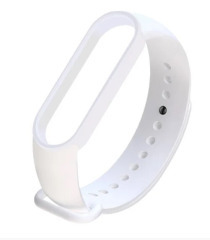 Браслет силіконовий Mi Band 5/6/7 White