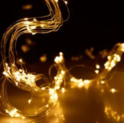 Гірлянди нитка кінський хвіст 300 діодів 3м Yellow. Фото 5