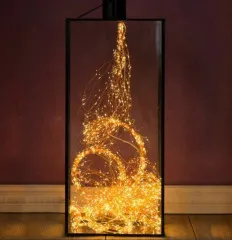 Гірлянди нитка кінський хвіст 300 діодів 3м Yellow. Фото 6