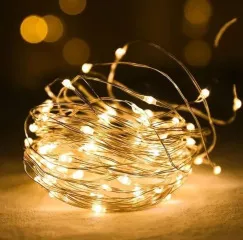 Гірлянди на батарейку + usb нитка 50 діодів 5м Yellow. Фото 2