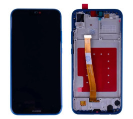 Lcd + Touchscreen Huawei P20 Lite Black + Blue рамка