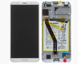 Lcd + Touchscreen Huawei Y6 2018/Y6 Prime 2018/Honor 7A Pro White з рамкою