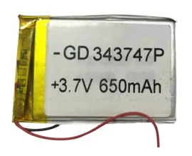 Акб 343747 (650mAh). Фото 3