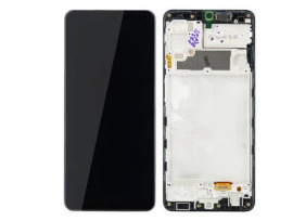 Lcd + Touchscreen Samsung A22/A225 Black з рамкою Original Service pack